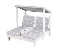 Roba Chaise longue double enfant Little Stars – coussins déhoussables, pare-soleil UV