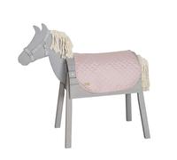 roba Ensemble d’accessoires pour cheval à bascule d’extérieur roba Style - couverture et licol pour cheval de voltige - accessoires pour enfants à partir de 3 ans - microfibre facile à nettoyer - rose