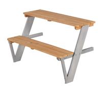roba Extension pique-nique pour maisonnette - Table et banc pour jardin - Dès 18 mois - Bois multicolore, résistant aux intempéries