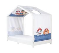 roba Housse pour lits maison Montessori 70 x 140 cm au design Paw Patrol - accessoire assorti pour transformer le lit en lit à baldaquin - avec 3 poches de rangement et fenêtre de toit