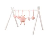 Roba – Arc de jeu pour bébé en bois – Centre d'activités Montessori dès 3 mois – Rose