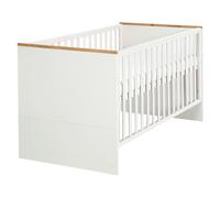 ROBA Lit bébé évolutif Finn, 70 x 140 cm (pieds blancs)