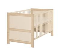 Roba Lit bébé évolutif Momo 70x140 cm - Transformable en lit junior - Cachemire/Chêne Tristan