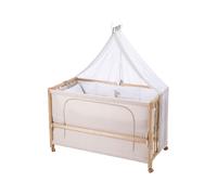 Roba – Lit cododo complet Liebhabar – 60×120 cm, 4 roues à freins – naturel