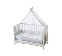 Roba Lit cododo Heartbreaker - 60x120 - parure motif ours, matelas, 4 roues à freins, bois blanc