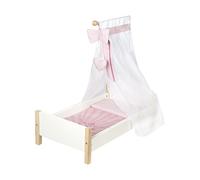 Lit de poupée avec accessoires complets scarlett blanc / rose TU