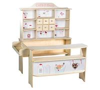 Marchande en bois motif confiserie café & shop naturel - sans accessoires TU