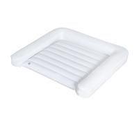 roba Matelas à Langer Gonflable et Imperméable - 85 x 75 cm - Idéal pour les Voyages et les Déplacements - avec Bords Surélevés - Blanc