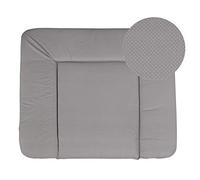 roba Matelas à Langer Nettoyable 85 x 75 cm Dotty - Bords Rehaussés - pour Table à Langer - Sans Phtalate - Motif à Pois Gris