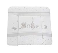 Matelas À Langer Doux Roba - Sternenzauber - 85x75 Cm - Revêtu Pu - Imprimé Éléphants Blanc