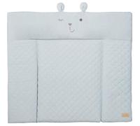 ROBA Matelas à Langer roba Style - 85 x 75 cm - Imperméable - Doux et Facile à Nettoyer - Bleu Clair / Visage d'Ours