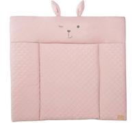 ROBA Matelas à Langer roba Style - 85 x 75 cm - Imperméable - Doux et Facile à Nettoyer - Rose / Visage de Lapin