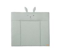Roba Matelas à langer roba Style imperméable 85 x 75 cm - bords relevés - Vert givré / lapin Lily