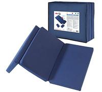 roba Matelas Bébé de Voyage Pliant - 60 x 120 cm Bleu Foncé + Sac de Transport - Housse Amovible - Mousse Ferme et Confortable - Épaisseur 5,5 cm, 120L x 60W x 5.5T centimètres