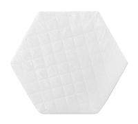 roba Matelas pour Parc Bébé Hexagonal - Diamètre 120 cm environ - Noyau en Mousse PU Respirante - Housse Matelassée et Amovible avec Fermeture Éclair - Blanc