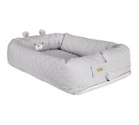 ROBA Nid de Bébé ""roba Style"" Douillet - Motif visage Ours ""Sammy"" - Gris argenté
