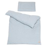 roba Parure de Lit Bébé Bio Lil Planet - 2 Pièces - Housse de Couette 100 x 135 cm + Taie d'Oreiller 40 x 60 cm - Coton Bio Certifié OEKO-TEX® et GOTS - Bleu Ciel