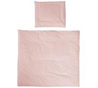 roba Parure de Lit Bébé Bio Lil Planet - 2 Pièces - Housse de Couette 80 x 80 cm + Taie d'Oreiller 40 x 35 cm - Coton Bio Certifié OEKO-TEX® et GOTS - Rose