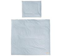 roba Parure de Lit Bébé Bio Lil Planet - 2 Pièces - Housse de Couette 80 x 80 cm + Taie d'Oreiller 40 x 35 cm - Coton Bio Certifié OEKO-TEX® et GOTS - Bleu Ciel