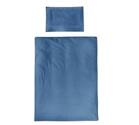 Roba Parure de lit bébé Seashells Bleu Indigo – 2 pièces, housse 100×135 + taie 40×60 – Coton bio