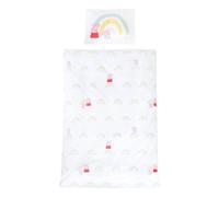 Parure de lit bébé et enfant en coton 2 pièces peppa pig blanc imprimé peppa pig 100X135 40X60