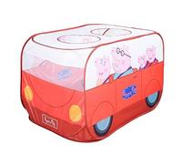 Tente de Jeu Pop Up Peppa Pig - ROBA - Forme de Voiture - Fonction Pliante - Rouge - Blanc rouge TU