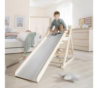 roba Planche à Glisser en Bois - Accessoire pour Triangle d’Escalade & Tour de Jeu - Utilisable des Deux Côtés comme Toboggan & Élément d’Escalade - À Accrocher au Cadre - Dès 24 Mois