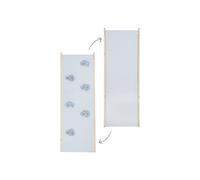 Roba Planche de glisse 2en1 en bois pour triangle d'escalade – Toboggan enfant – Gris clair