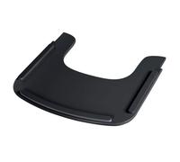 Roba Plateau De Chaise Haute Sit Up Flex - Avec Rebords Élevés - Installation Et Nettoyage Facile - Bois Laqué Noir Noir