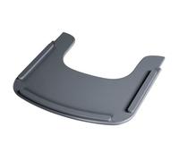 Roba Plateau De Chaise Haute Sit Up Flex - Avec Rebords Élevés - Installation Et Nettoyage Facile - Bois Laqué Anthracite Noir
