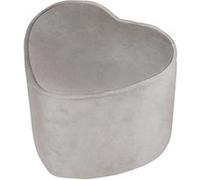 roba Pouf en forme de cœur pour enfants Gris argenté Gris G