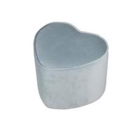 ROBA Pouf Enfant ""Lil Sofa"" Confortable en Velours - Forme Coeur - Bleu clair