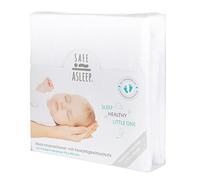 roba Protège-Matelas Bébé Anti Acariens safe asleep® - pour Matelas de 60 x 120 cm à 70 x 140 cm - Alèse Imperméable et Respirante - OekoTex® - Blanc