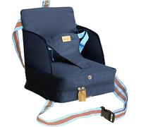 Roba Réhausseur De Chaise Pour Bébé - De 6 Mois À 3 Ans - Jusqu'à 15 Kg - Coussin Gonflable Pour Maison Et Voyage - Convient À Toutes Les Chaises Avec Dossier, Bleu