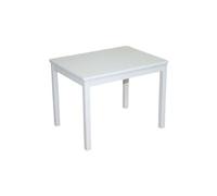 Table d'Activités pour Enfant en Bois Massif - ROBA - 51 x 66 x 50 cm - Plateau Laqué Blanc