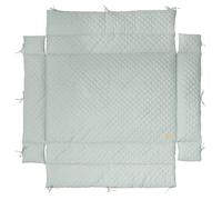 roba Tapis de Parc "roba Style" pour Parcs 75 x 100-100 x 100 cm - Tapis Matelassé avec Protection Latérale - Vert Givré
