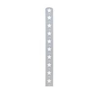roba Toise Murale en Bois pour Enfant "Little Stars" - Toise à Suspendre - Échelle jusqu'à 160 cm - Gris/Motif Étoile