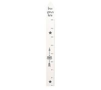 roba Toise Murale en Bois pour Enfant "Rock Star Baby" - Toise à Suspendre - Échelle jusqu'à 150 cm - Blanc/Anthracite