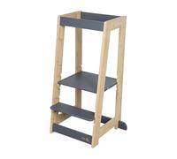 roba Tour d'apprentissage en Bois - Bicolore - Tabouret Sécurisé pour Enfants - Idéal comme Aide en Cuisine - Supporte jusqu'à 80 kg - Bambou Certifié FSC®