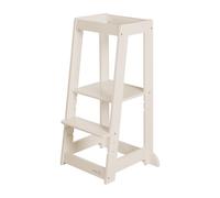 roba Tour d'Apprentissage Montessori "Monti Step" - Marchepied sûr pour les Enfants - Idéal comme Aide de Cuisine - Supporte jusqu’à 80 kg - Bois Certifié FSC - Beige