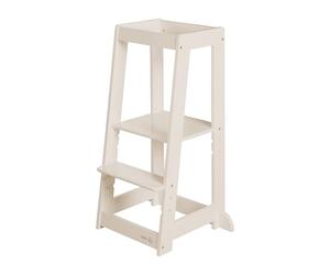 roba Tour d'Apprentissage Montessori "Monti Step" - Marchepied sûr pour les Enfants - Idéal comme Aide de Cuisine - Supporte jusqu’à 80 kg - Bois Certifié FSC - Beige