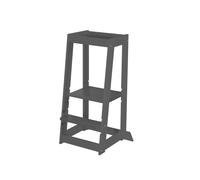 Roba Tour d'apprentissage Montessori – Marchepied sûr, 80 kg, Bois FSC – Anthracite