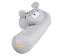 Roba Tour De Lit - Coussin Serpent "Roba Style" Visage D'ours "Sammy"- 170 Cm - Gris Argenté Gris