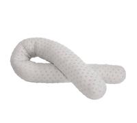 ROBA Traversin - Tour de Lit Bébé ""Lil Planet"" 170x12 - Certifié GOTS - Gris argenté