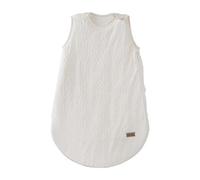 roba Turbulette Respirante 6-9 Mois Seashells Oyster - Gigoteuse sans Manches - Coton Bio Certifié OEKO-TEX® et GOTS - Longueur 70 cm - Motif Pois en Relief - Écru/Blanc Cassé