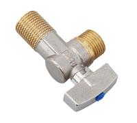 Robale - Soupapes en laiton pour accessoires de salle de bain - Valve d'arrêt rotative 1/4" - Sortie d'entrée avec 3/8"