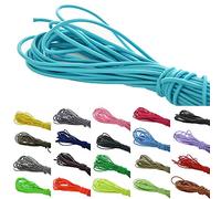 Roban Fashion 10 m de corde élastique en caoutchouc - 3 mm - 32 couleurs au choix - Corde en caoutchouc élastique / Couleur : Turquoise