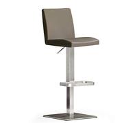 Robas Lund Barstuhl Lo.PES Tabouret de Bar, Acier Inoxydable, Cappuccino, 52 x 40 x 110