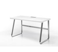 Robas Lund Beno II Bureau, 100% MDF laqué Blanc, 60 x 140 x 75 cm