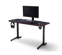Robas Lund Bureau Gamer DX Racer 2 l'original, Bureau Gamer Noir Carbone optique, LxHxP 140x75x65 cm